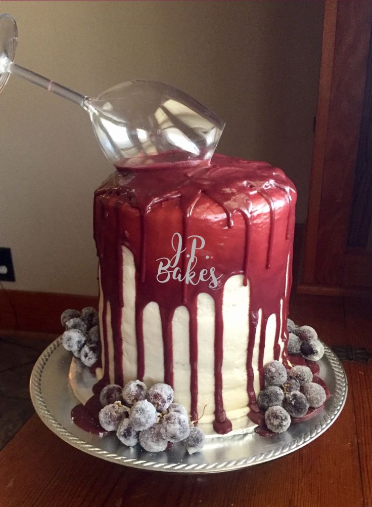 Wine Birthday Cake