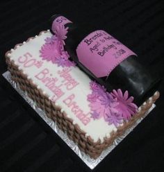 Wine Glass Birthday Cake