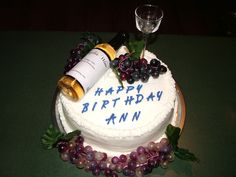 Wine Glass Shaped Birthday Cake