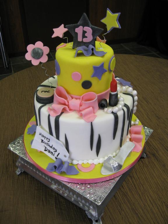 13th Girly Birthday Cake