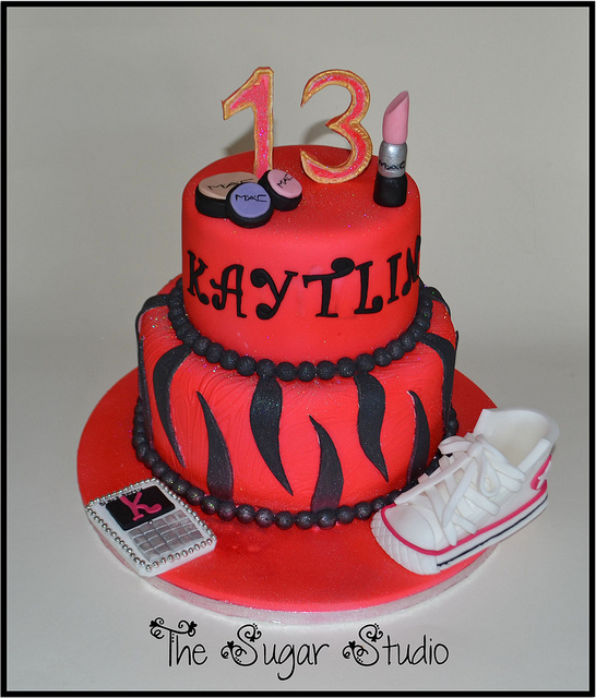 2 Tier 13th Birthday Cake Ideas for Girls