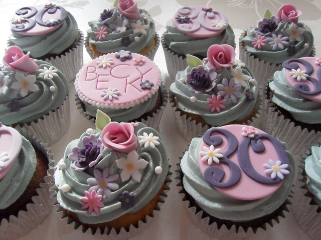 30th Birthday Cupcakes