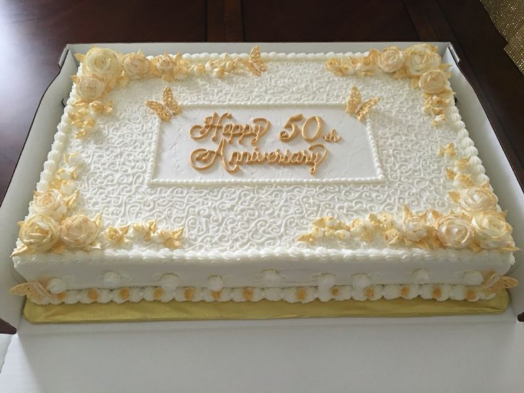 50th Anniversary Sheet Cake Ideas