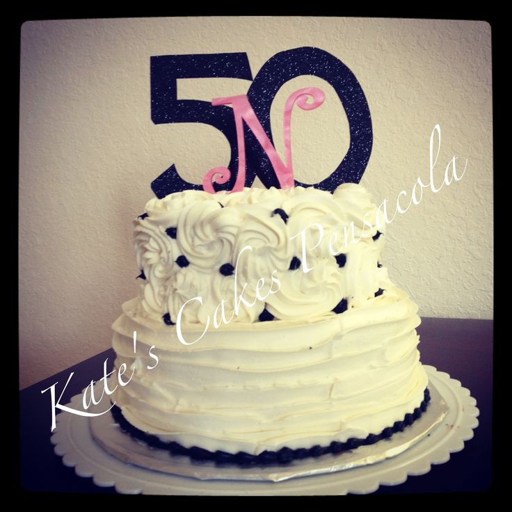 50th Birthday Cake Buttercream