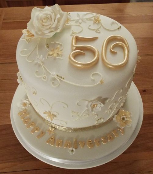 50th Wedding Anniversary Cake