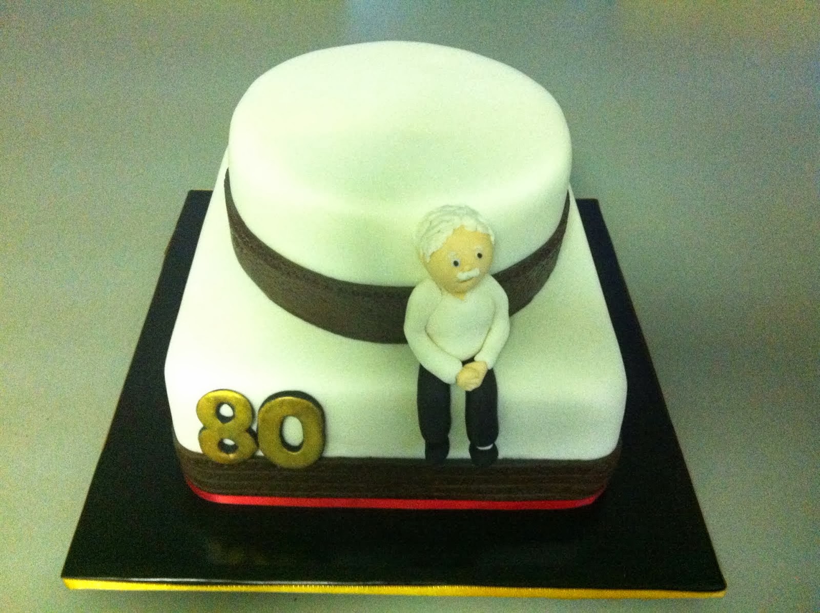 80 Years Birthday Cake