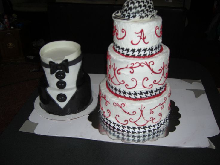 Alabama Crimson Tide Wedding Cakes