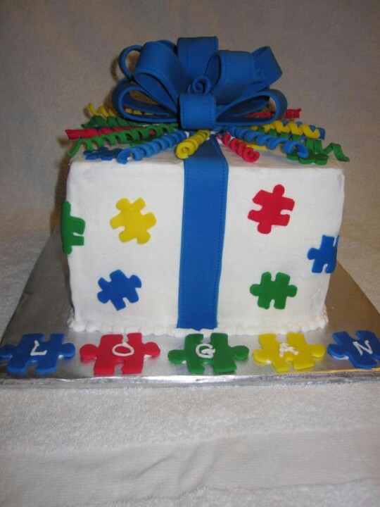 Autism Birthday Cake