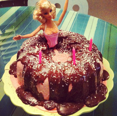 6 Photos of Ugly Barbie Birthday Cakes