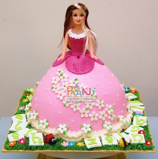 Barbie Doll Birthday Cake