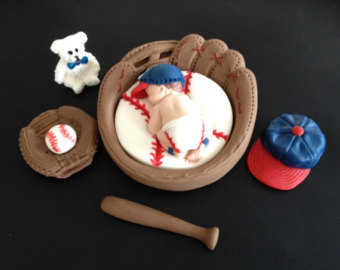 Baseball Baby Shower Cake Topper