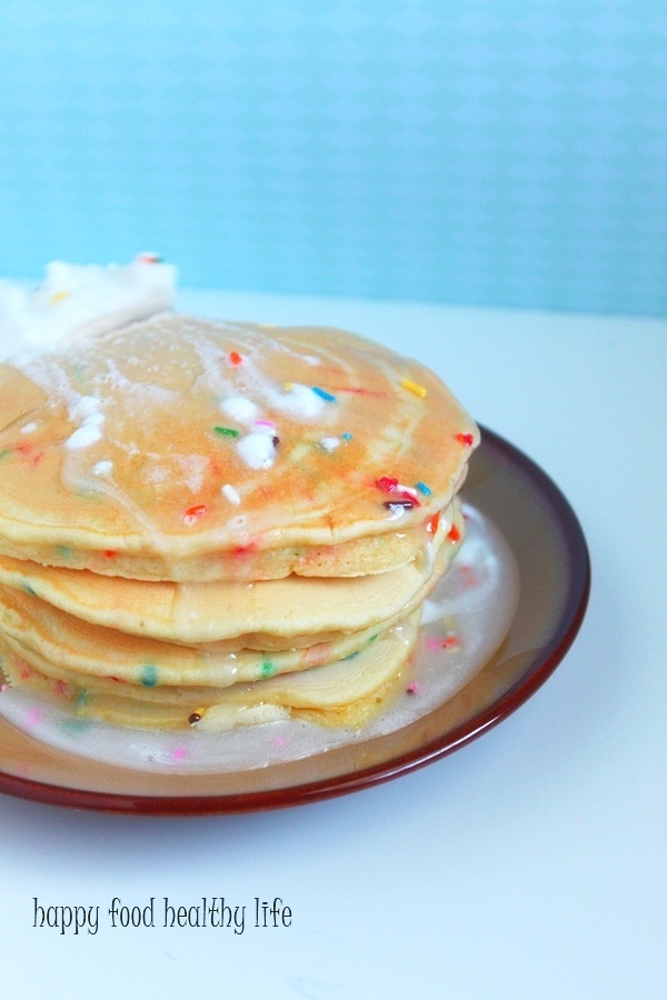 Birthday Cake Batter Pancakes