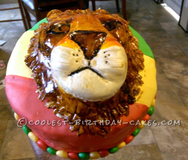 Birthday Cake Lion Head