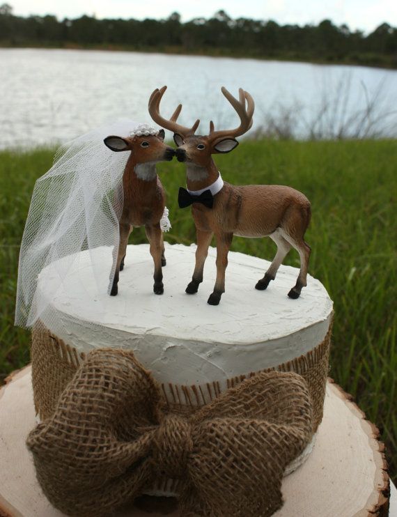 Buck and Doe Wedding Cake Topper