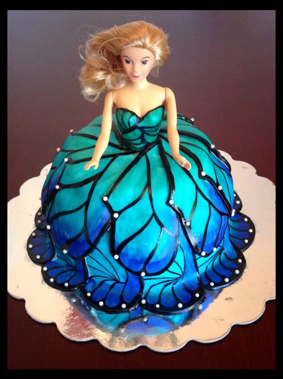 Butterfly Barbie Doll Cake