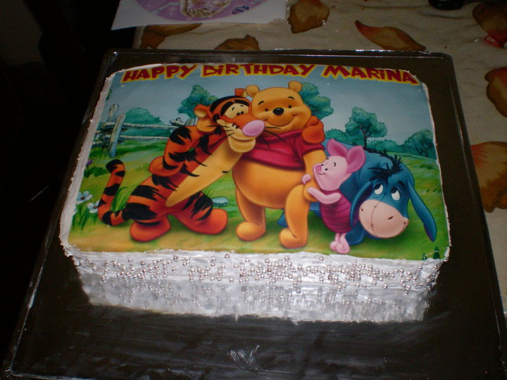 Cartoon Birthday Cake Sheet