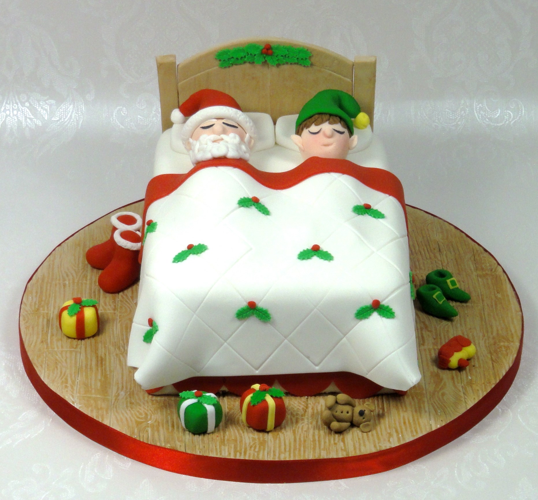 Christmas Bed Cake