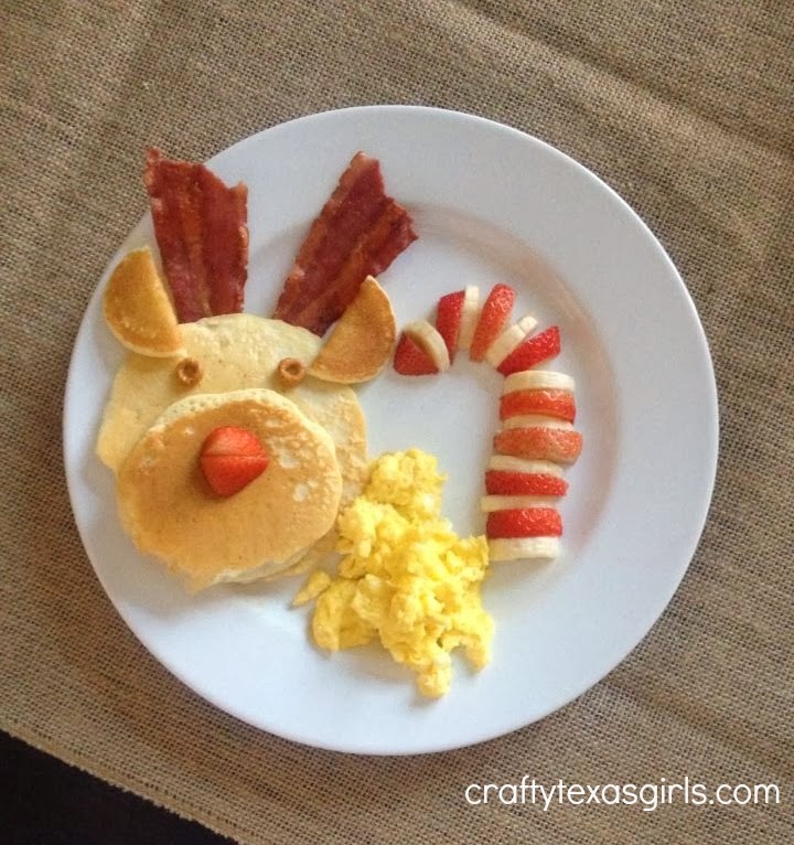 Christmas Reindeer Pancakes