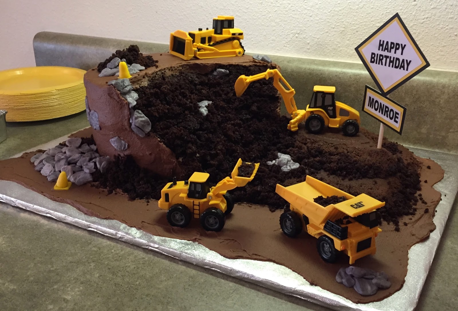 Construction Birthday Cake