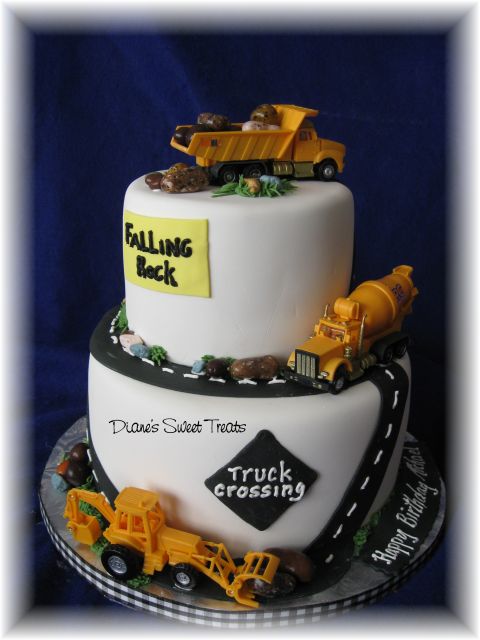 Construction Equipment Birthday Cake