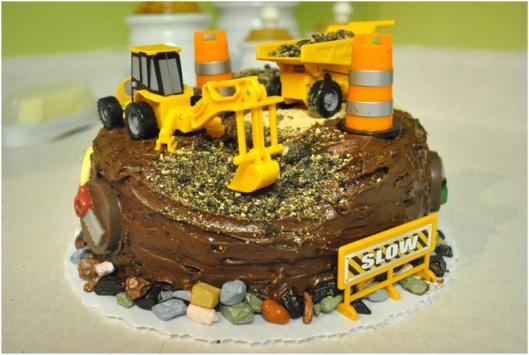 Construction Themed Birthday Cake