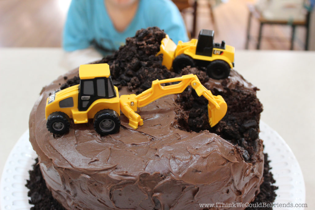 Construction Themed Birthday Cake