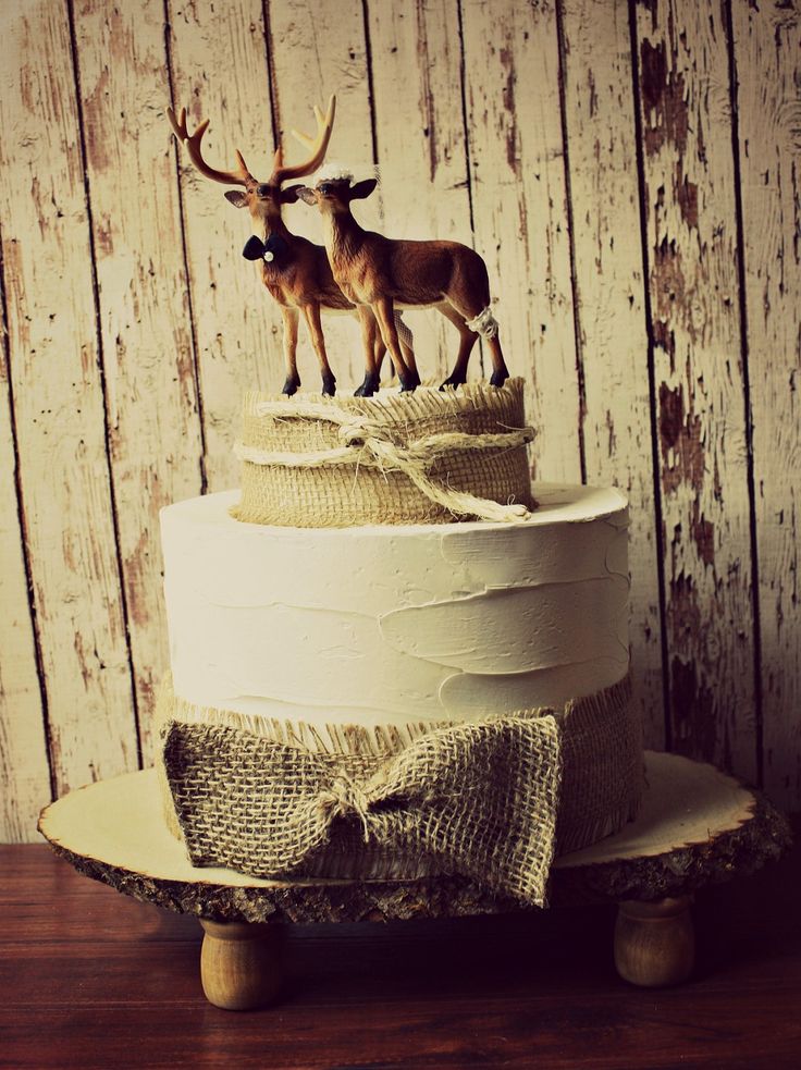 11 Photos of Buck Deer Groom Cakes