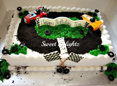 Dirt Track Car Cake