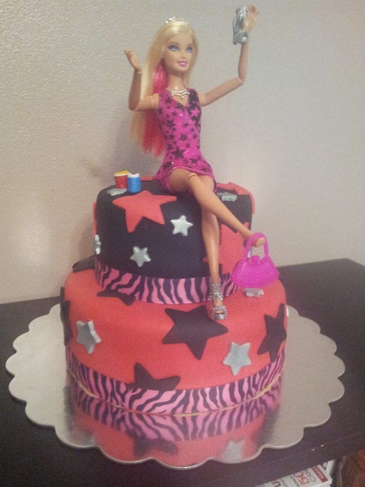 Drunken Barbie 21st Birthday Cake