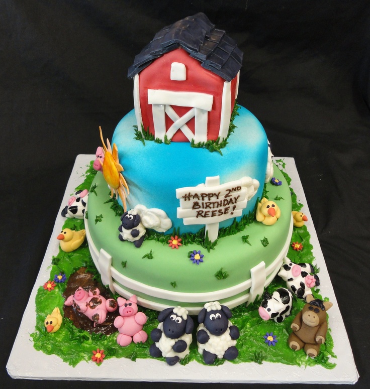 Farm Animal Birthday Cake Ideas