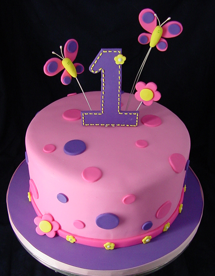 6 Photos of Ist Birthday Cakes Girl