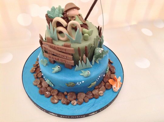 Fisherman Birthday Cake