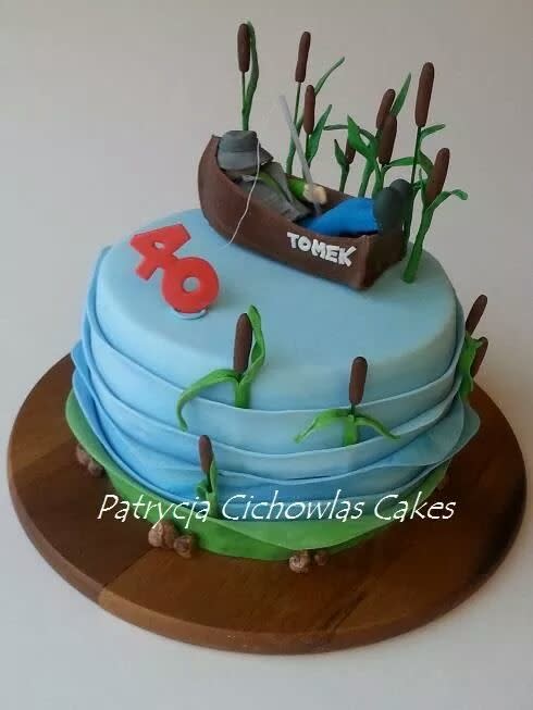 Fisherman Birthday Cake