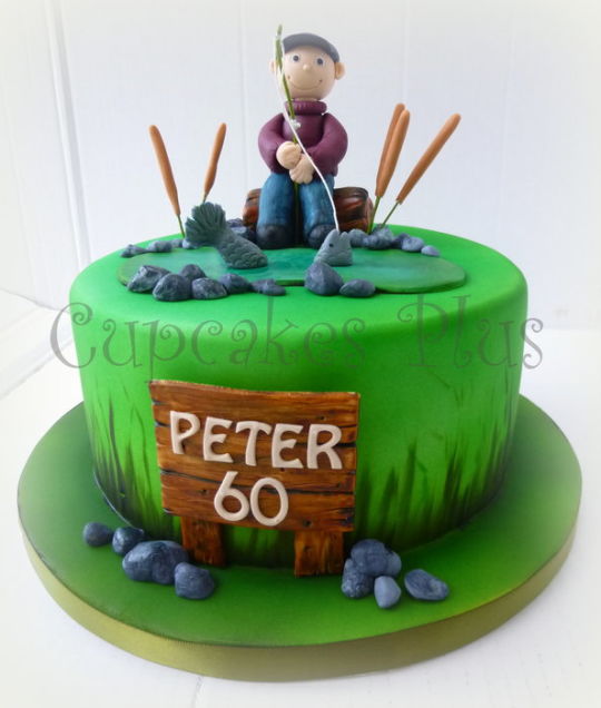 Fisherman Birthday Cake