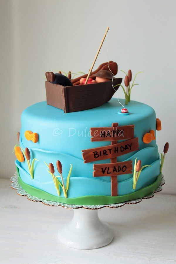 Fisherman Birthday Cake