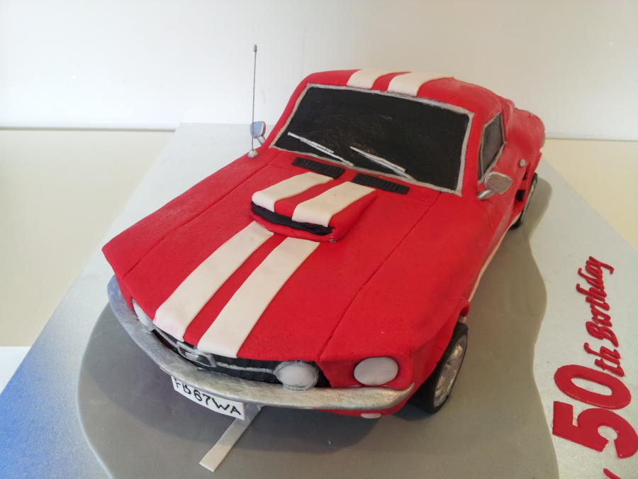 Ford Mustang Birthday Cake