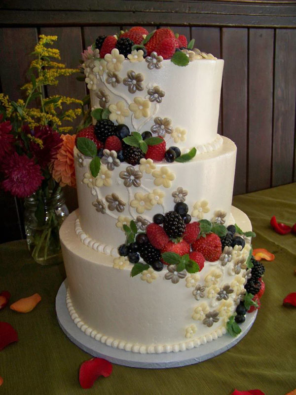 Fresh Fruit Wedding Cake