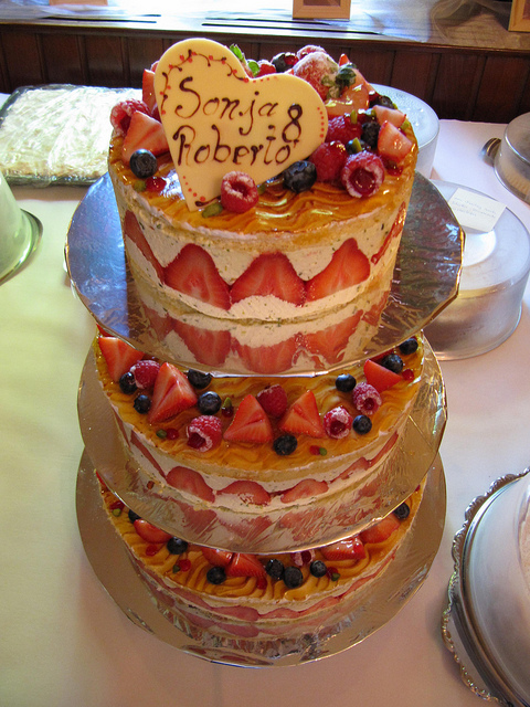 Fruit Wedding Cake