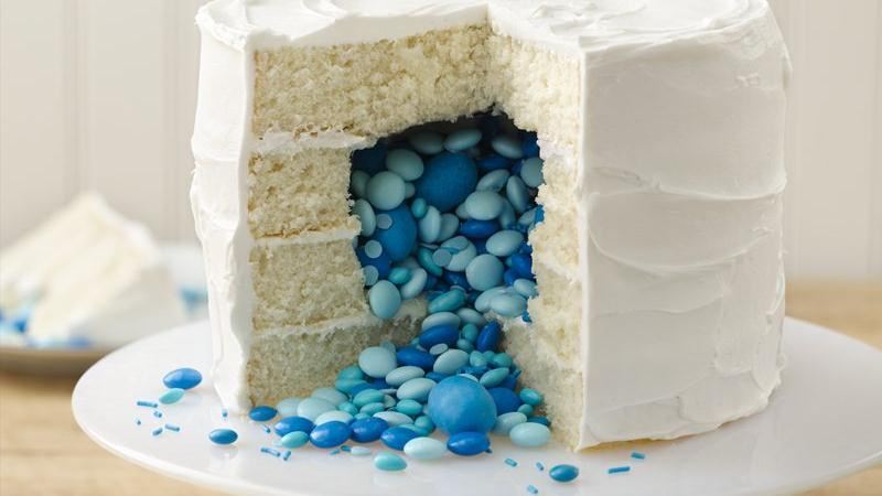 Fun Gender Reveal Cake