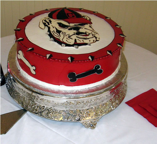 Georgia Bulldog Happy Birthday Cake