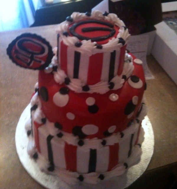 Georgia Bulldogs Birthday Cake