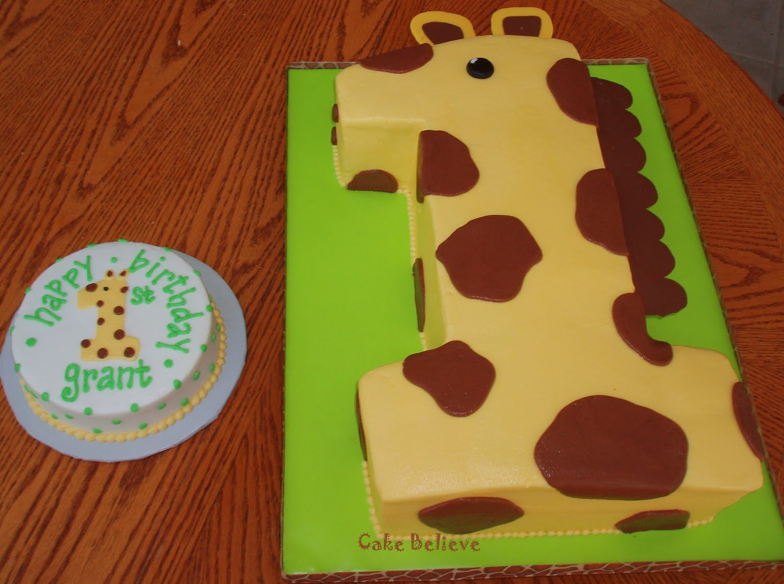 Giraffe Birthday Cake Ideas