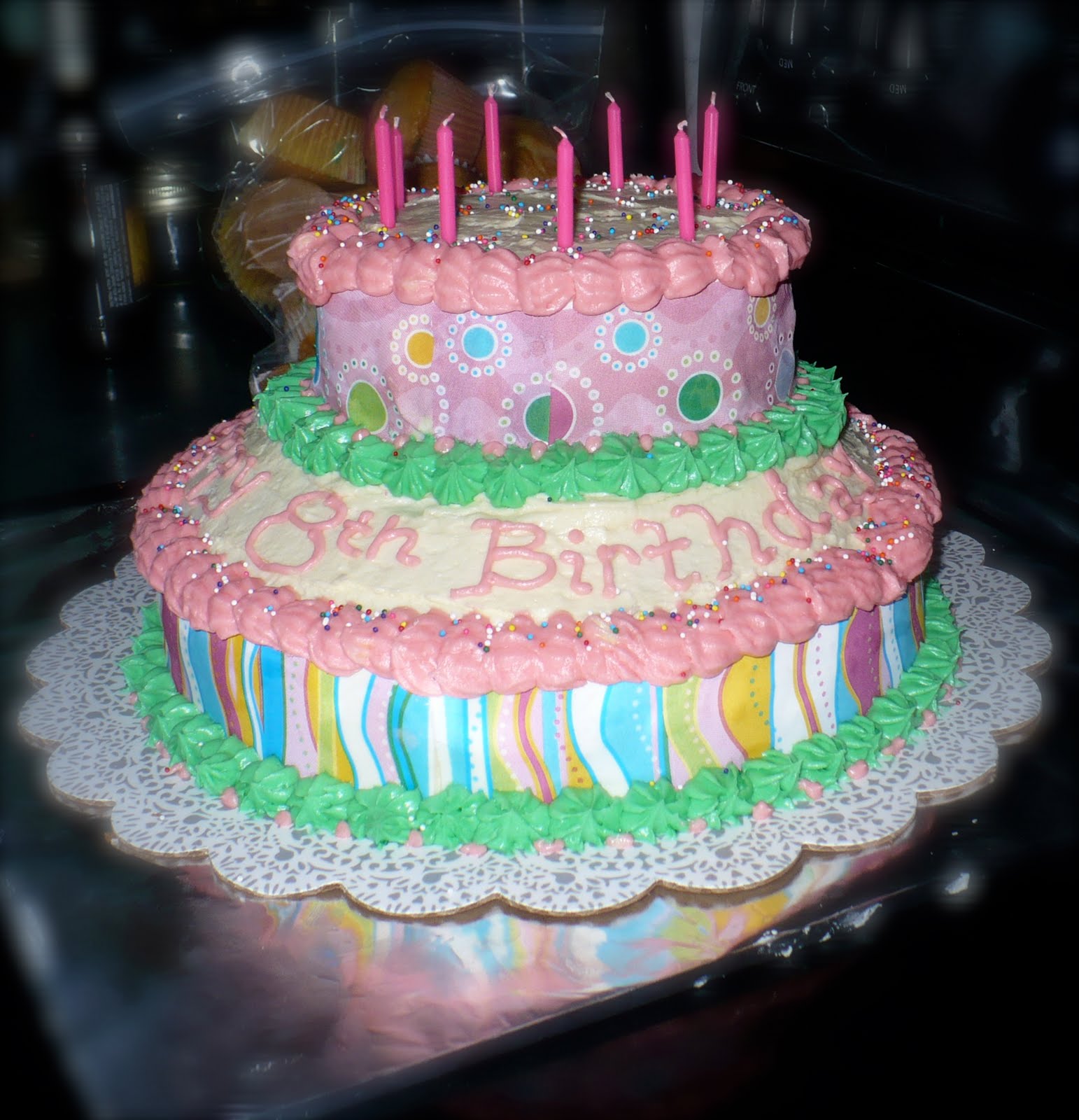 Girls 8th Birthday Cake