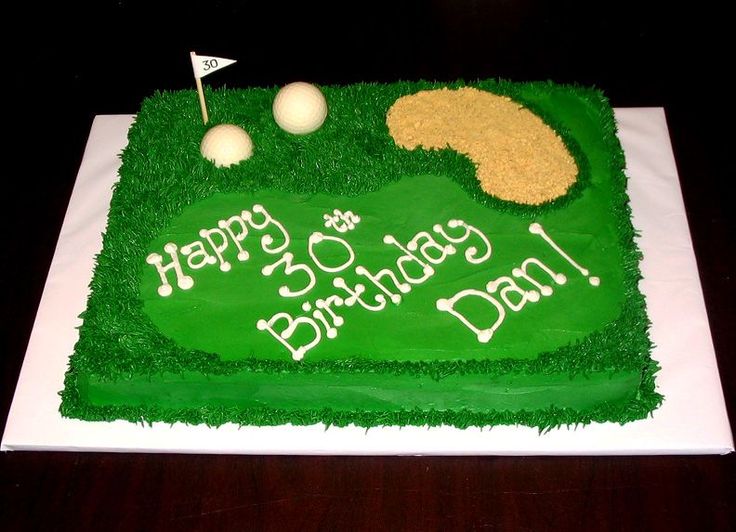 Golf Birthday Cake