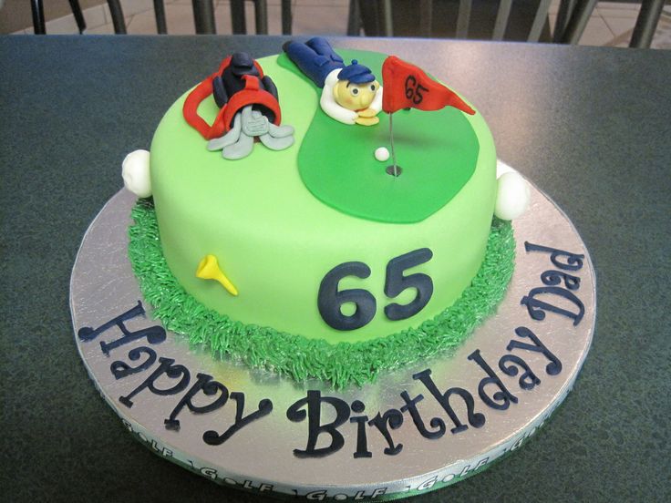 Golf Themed Birthday Cake