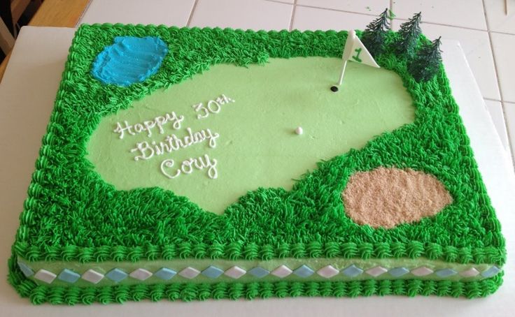 12 Photos of Golf Themed Birthday Sheet Cakes