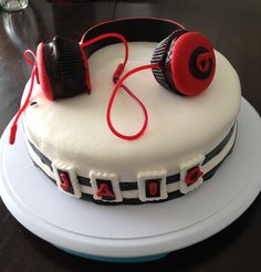 Headphones Birthday Cake