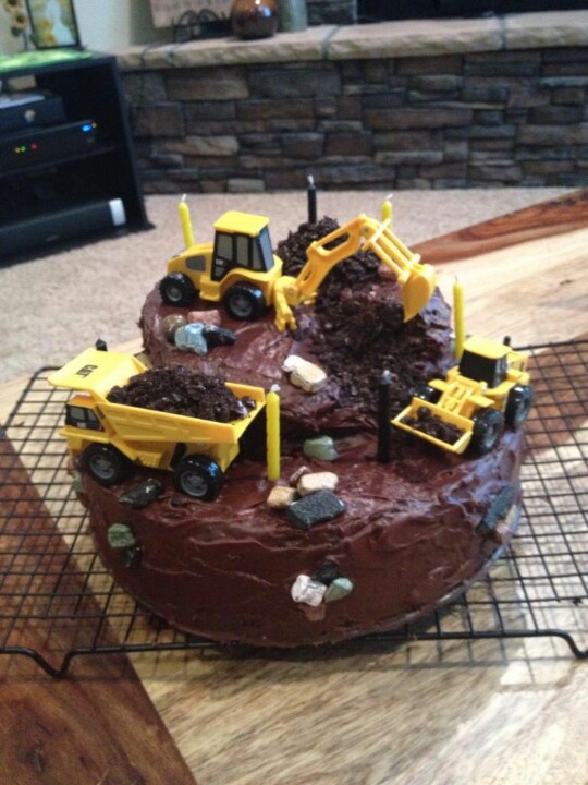 Heavy Equipment Birthday Cake