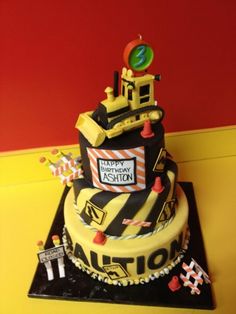 Heavy Equipment Birthday Cake