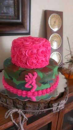 Hot Pink Birthday Cake